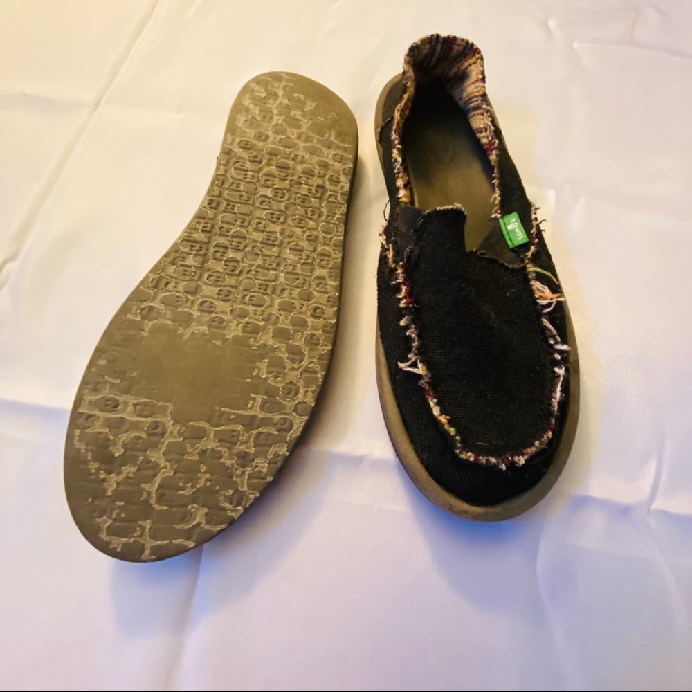 Sanuk Women’s Sidewalk Surfer Black W/ Multi Sz 8 - Picture 11 of 15